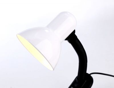 Ambrella настольный светильник с выключателем DE7707 WH белый E27 max 40W