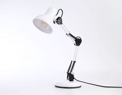 Ambrella настольный светильник с выключателем DE7713 WH белый E27 max 40W