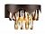 Ambrella TR5091 CF/TI Настенный светильник с хрусталем кофе/янтарь E14/2 max 40W 260*180*150
