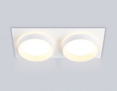 Ambrella TN6711/2 WH Светильник встраиваемый белый IP44 GX53/2 max 15W 210*105*45