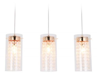  Ambrella Подвесной светильник с хрусталем TR3663/3 GD/CL золото/прозрачный E14/3 max 40W 560*110*800