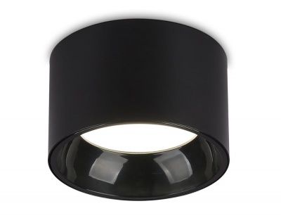 Ambrella TN52894 SBK/GBK Светильник накладной точечный черный песок/черный глянец GX53 max 12W D97*60