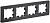 IEK BRITE BR-M42-M-21-K02 Рамка 4-мест. РУ-4-1-Бр металл черн. RE AL (1 / 5 / 50)