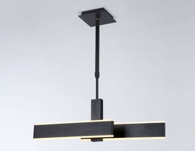 Ambrella Подвесной светодиодный светильник FA6667 BK черный 42W 3000K-6400K 640*30*900 (Без ПДУ)