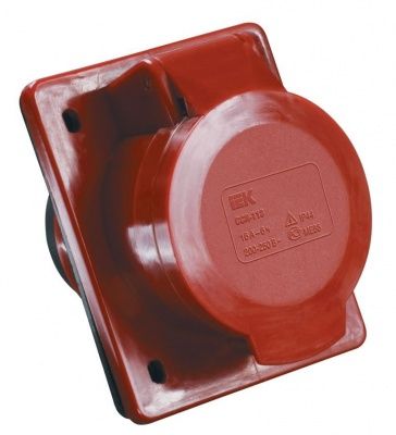IEK Розетка встр. ССИ-424 32А-6ч 380В 3P+PE IP44