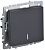 IEK BRITE BR-V10-1-10-K53 Выключатель 1-клавишный с индикацией 10А ВС10-1-1-БрГ графит (1 / 10 / 100)