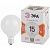 ЭРА LED G95-15W-2700K-E27  LED G95-15W-2700K-E27  (диод, шар декор, 15Вт, тепл, E27)