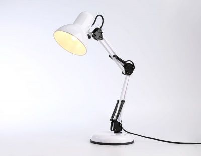 Ambrella настольный светильник с выключателем DE7713 WH белый E27 max 40W