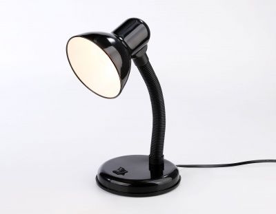 Ambrella настольный светильник с выключателем DE7704 BK черный E27 max 40W