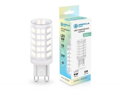 Ambrella 100904 Лампа светодиодная LED G9 9W 4000K 220-240V