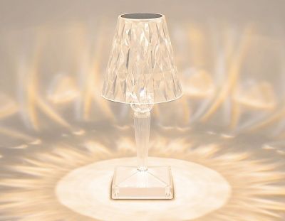 Ambrella DE8055 CL прозрачный LED 3000K/4200K/6400K 3W Настольная светодиодная лампа с сенсорным выключателем 