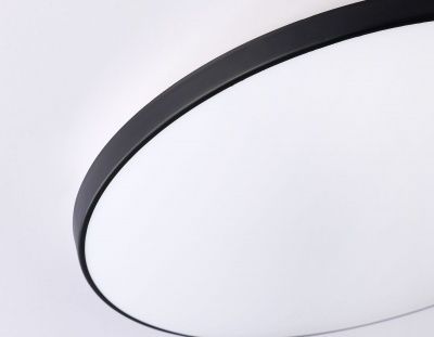 Ambrella FZ1226 BK черный IP44 24W 4200K D372*55 (Без ПДУ) Светильник светодиодный потолочный