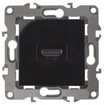 ЭРА 12-3114-06 Розетка HDMI, 12, чёрный (10 / 100 / 3200)