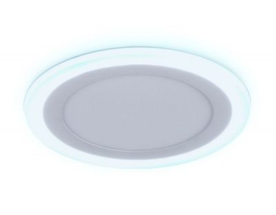 Ambrella DCR360 3W+3W 4200K/6400K 85-265V D105*28 Встраиваемый светодиодный св-к с подсветкой