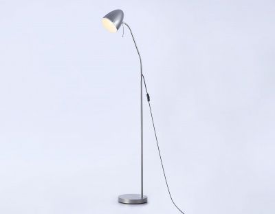Ambrella Светильник напольный с выключателем на проводе TR97685 SL серебро E27 max 40W D150*1540