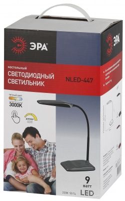 ЭРА NLED-447-9W-S серебро (выв) наст. светильник