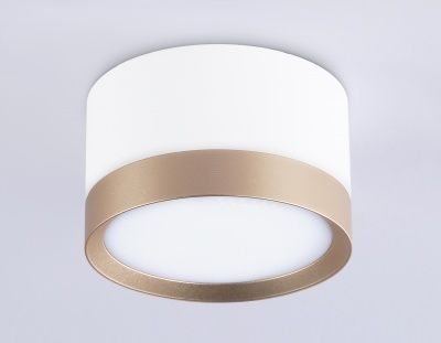 Ambrella TN52355 WH/GD Накладной точечный светильник GX53 белый/золото GX53 max 12W D82*50