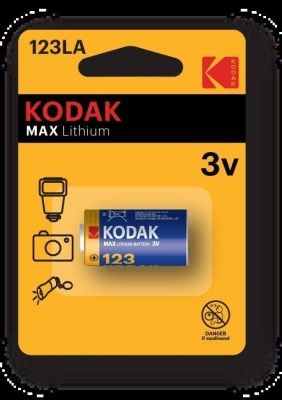 Kodak МАХ CR123 [K123LA] батарейка литиевая