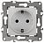 ЭРА 12-2111-01  Розетка 2P+E Schuko, 16A-250В, IP20, винт, 12, белый (10/100/2100)